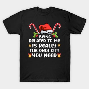 Being Related To Me Is Really The Only you need Funny xmas T-Shirt